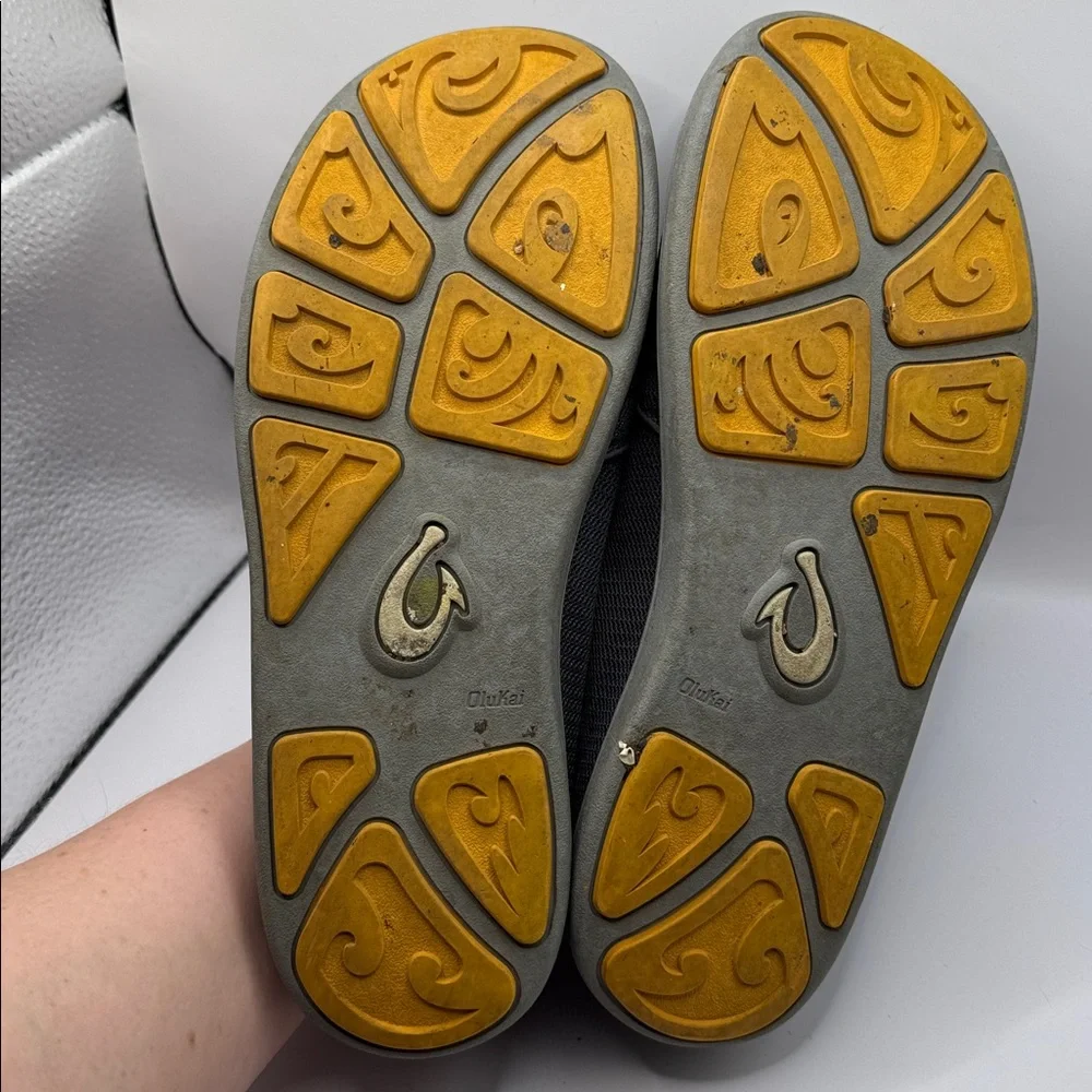 Olukai Nohea Mesh Slip-On Shoes Men’s 8.5 Gray Comfort Casual Loafer